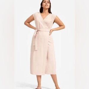 Everlane Pink Wrap Dress